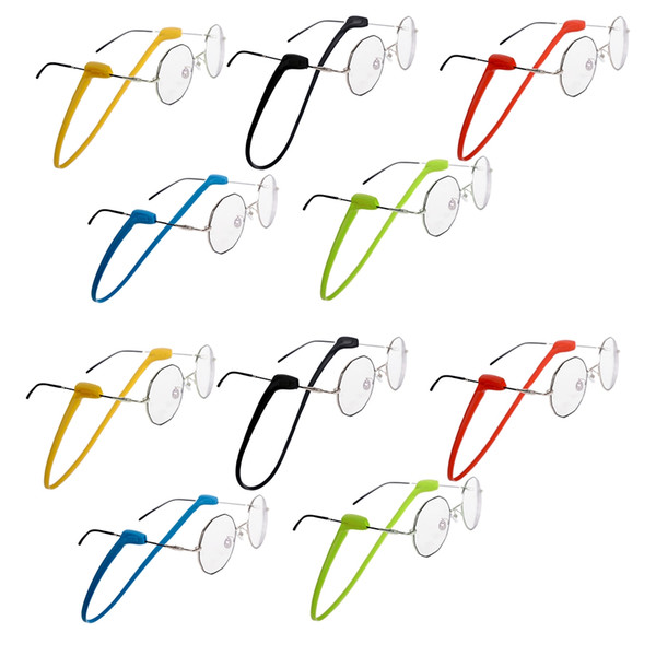 Silicone Eyeglasses Chains Glasses Sunglasses Solid Color Anti-skid Strap Sports Band Cord Holder For Women Men Eye Accessories