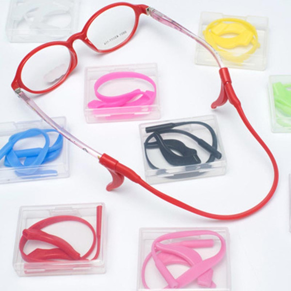 Anti-skid Glasses Chain Set Silcone Rope Sunglasses Unisex Swimming Basketball Football Eyeglasesses Extender Mixed Colors 330011