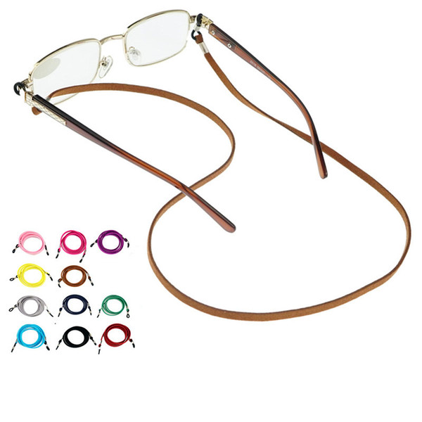 Fashion Colorful Braided PU Leather Sunglasses Lanyards optical Eyeglasses Eyewear Spectacle Lanyard Cords 11colors