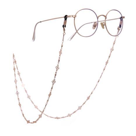 Fashionable Cheap Metal Handmade Flower Beaded Eyeglass Chain Women and Men Sunglass Chain Jewelry Necklace Chain