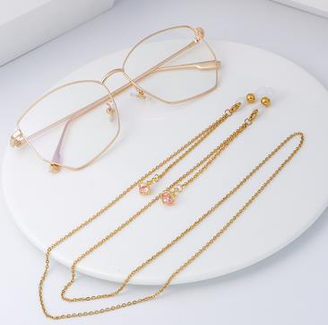 Eyeglasses Chain Female Retro Lolita Palace Net Red Lolita Decorative Chain Children Hanging Rope (Water Diamond Planet)