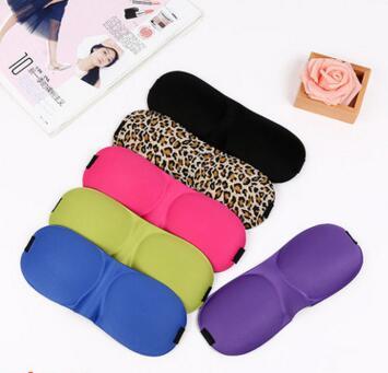 3D Sleep Rest Travel Eye Mask Sponge Cover Blindfold Shade Eyeshade Sleep Masks Free shipping 13 Colors