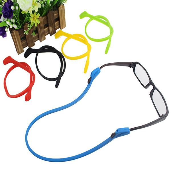 Anti Slip Silicone Sunglasses Glasses Cords Eyeglasses Chain Cord Holder String Rope High Elastic Candy Color Wholesale