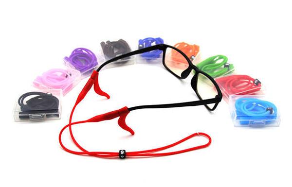 Adjustable Button Silicone Sunglasses Glasses Cords Anti-slide Eyeglasses Chain Cord Holder String Rope High Elastic Ear Hook Set Wholesale