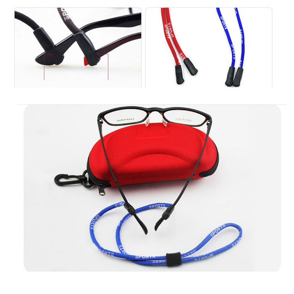 Silica gel teeth Eyewear Sunglasses chains Outdoor sports Anti-skid Chains sunglasses Lanyards Super hole bayonet anti-skid enhanced fixed