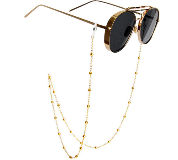 2018 New hot sale Fashion Simple Gold Silver Pearl Glasses Chain Metal Chain Glasses Chain