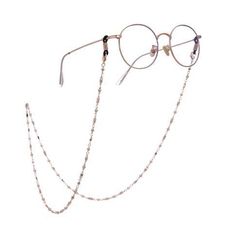 lemegeton Fishhook Wholesale Retail Design Cheap Metal Glass Chain Beaded Eyeglass Chain Gold and Silver Jewelry