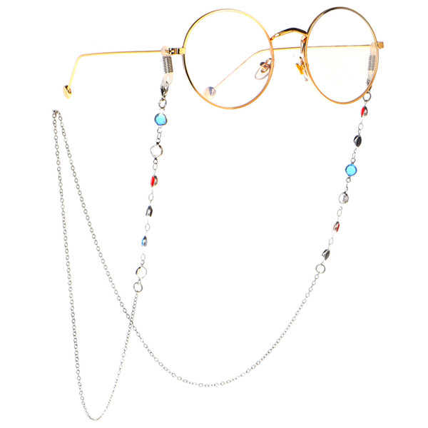 Glasses Landyards Fashion Colorful Glass Beaded Sunglasses Holder Women Eyewear Chain Straps