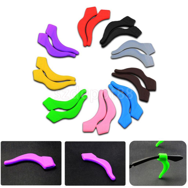 20 Pairs Silicone Reading Eye Glasses Sunglasses Temple Tip Ear Hooks Grip Holder Eyeglasses Retainer Eyewear Ear Lock Anti Slip