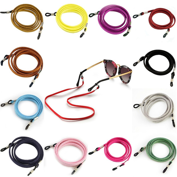 Joker Style Colorful Leather Glasses Lanyards Anti -Skid Glasses Strap Neck Cord Sunglasses Eyeglasses Rope Eyewear Accessories