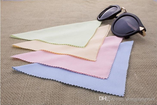 2017s 135*135mm High quality Colorful microfiber sunglasses cloth professional eyeglass cleaning cloth sunglass eyewear cloth Y305