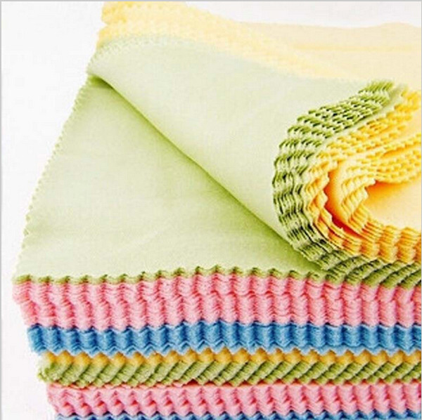 Glasses Superfine fiber Glasses Cloth Microfiber Cleaning Cloth Mobile Phone Screen Cleaning Cloth Random Color