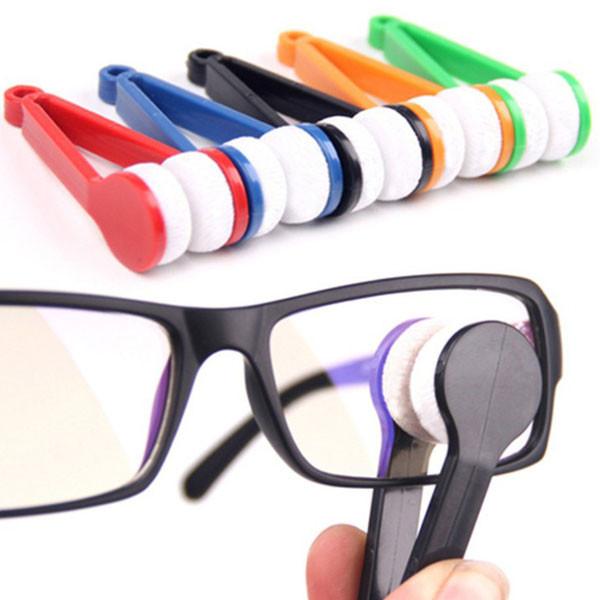 2PCS Microfiber Eyeglass Sunglasses Cleaner Brush Sun Glasses Cleaner For Glass Cleaning Limpiador Brochas Spectacles Tool