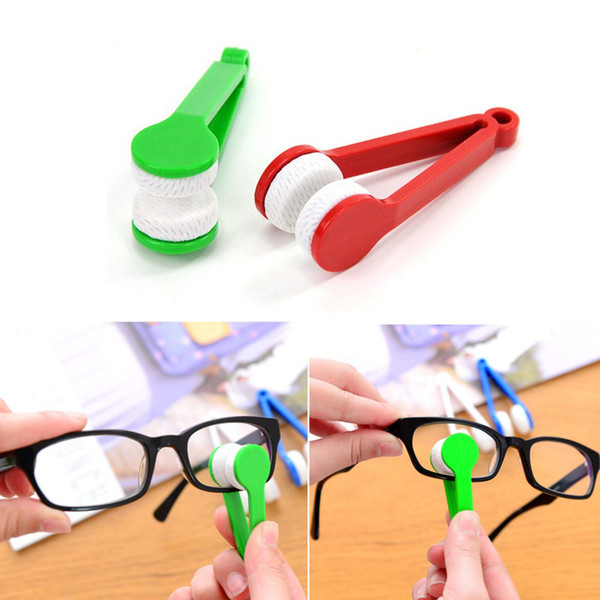 Random Glasses Dedicated Convenience Cleaner Super Fine Fiber Super Clean Power Portable Glasses Rub With Key Ring Cleaner