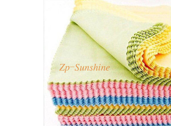 2016 NEW Colorful Microfiber Eyeglasses Cleaning Cloth for Eyewear glasses Phone Sunglasses lens Tablet Camera Screen cloth 100pces