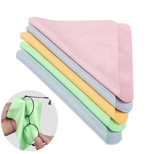 Popular 10 Pcs Portable Glasses Eyeglass Sunglasses Microfiber Cleaner Cloth Clothes #031