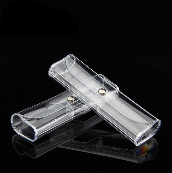 Sunglasses Glass Durable White Transparent Button Eyeglasses Box OPP Case Eyewear Holder Plastics Box