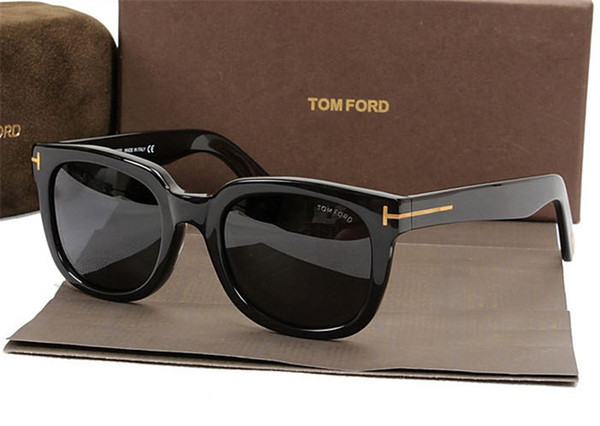 luxury top big qualtiy New Fashion 211 Tom Brown Sunglasses For Man Woman Erika Eyewear ford Designer Brand Sun Glasses with original box