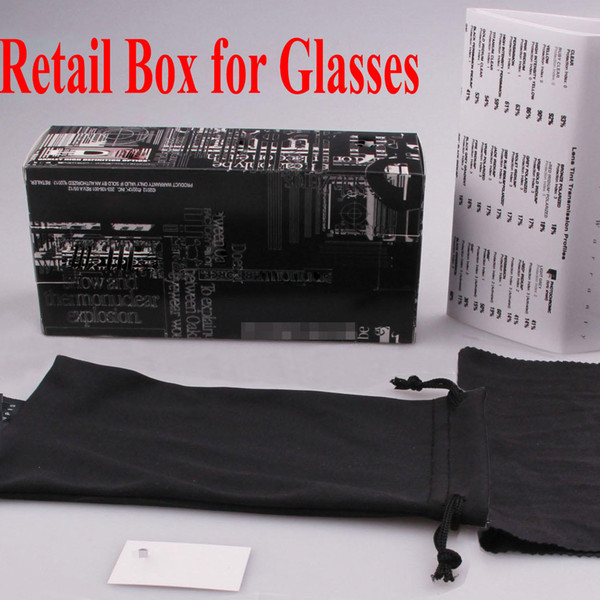 Sunglasses Retail Packages with box,case, cloth, Good quality Factory Price retai packages for brand sunglasses