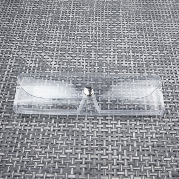 Transparent White Glasses Case 2pcs Button Eyeglass Case reading glass box Eyeglasses Box Silicone eye glasses accessoriesL016