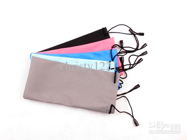 Free Shipping Waterproof Sunglasses Pouch Soft Eyeglasses Bag many colors a 50pcs/lot