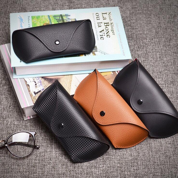 2018 HOT Protable Leather Glasses Case 4 styles High Quality Sunglasses Eyeglasses Storage Holder Bag