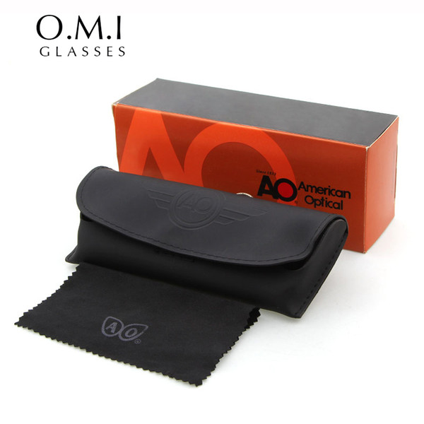 Brand New Army MILITARY AO American Optical Sunglasses Glasses Package Case Bag Box Cloth Sets James Bond Style Designer for Women Men