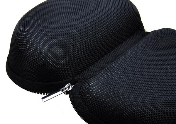 New Arrival Black Glasses Eyeglasses Sunglass Zipper Hard Case keyring Glasses Case