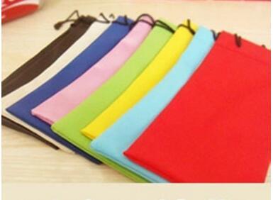 High Quality Candy Color Plastic Sunglasses Pouch Soft Eyeglasses Bag Glasses Phone bags Drawstring Sunglasses Cases