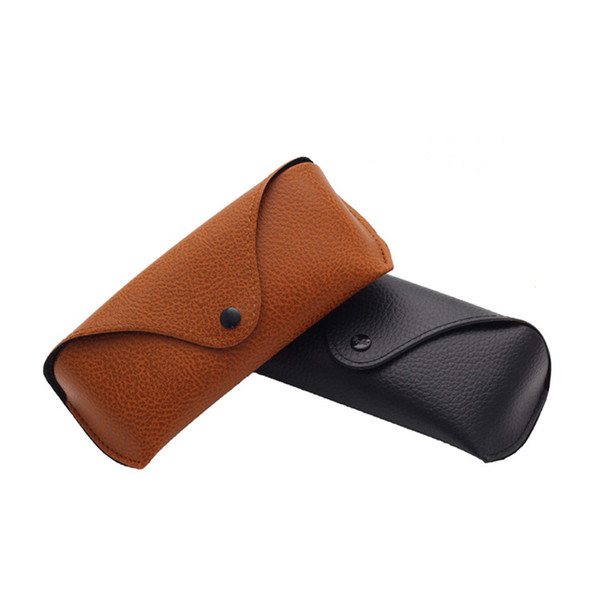 Aoron Durable Leather Eye Glasses Sunglasses Shell Hard Case Protector Box Pouch Bag