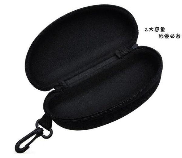 1000EVA sun glasses box Eyeglasses Shell Zipper 1000pcs Hard Case Carry Box sunglasses Case Pouch Bag eyewear box bag Hook