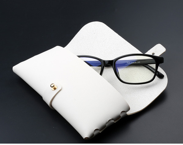 Glasses Case Female Simple Fashion Leather Sunglasses Bag Portable Sunglasses Box Handmade Mirror Bag Glasses Box Female