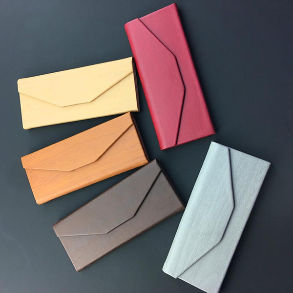 Protable Light Triangular Fold Glasses Case Eyeglass Sunglasses Protector Box glasses case box 330006