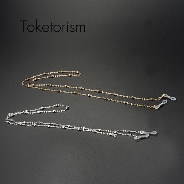 Toketorism classic vintage metal neck chain for glasses women reading glasses cord sunglass necklace rope strap