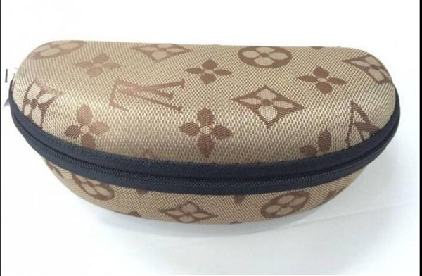 Luxury brand zipper glasses case, high quality, high quality and high quality