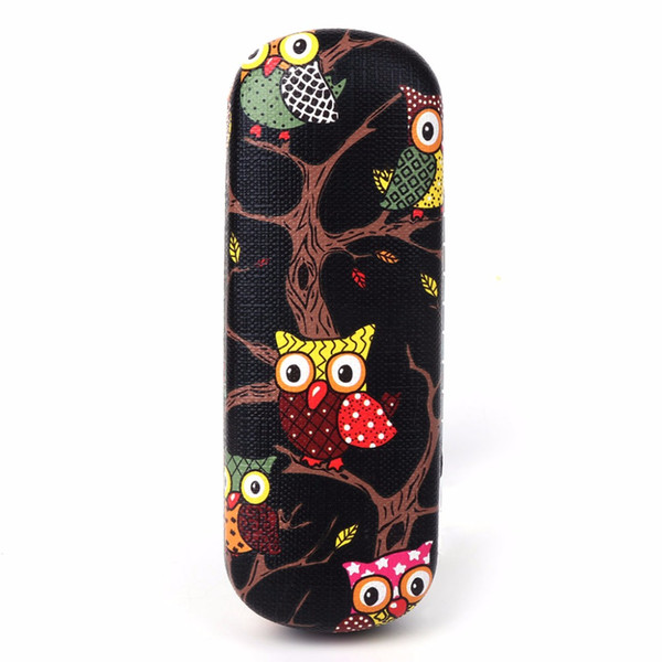 Glasses Box Cartoon Owl Animal Cute Sunglasses Storage Protector Portable Cases Women