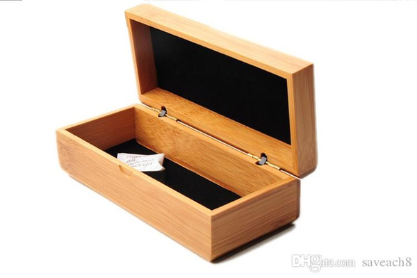 High Quality Bamboo Wooden Glasses Cases - Women Men Fashionable Hand-made Glasses Box Case Protector Storage Holder