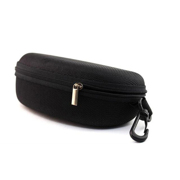 Eyewear cases hard black zip spectacle case p01