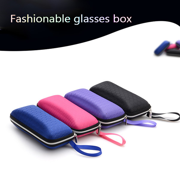 fashion glasses case sunglasses box men Lady glasses box Fine eyebox Advanced honeycomb pattern Color sunglassesbox