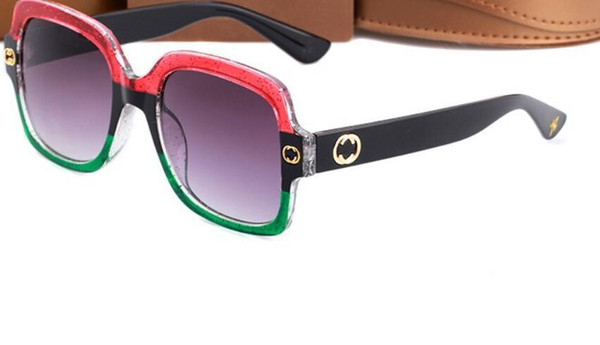 0083 Popular Sunglasses Luxury Women Brand Designer 0083S Square Summer Style Full Frame Top Quality UV Protection Mixed Color Come With Box