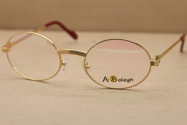 wholesale Larger 1188008 Metal Eyeglasses Exquisite Both men and women Glasses Size:55-22-135mm 18K Gold Brand Eyewear