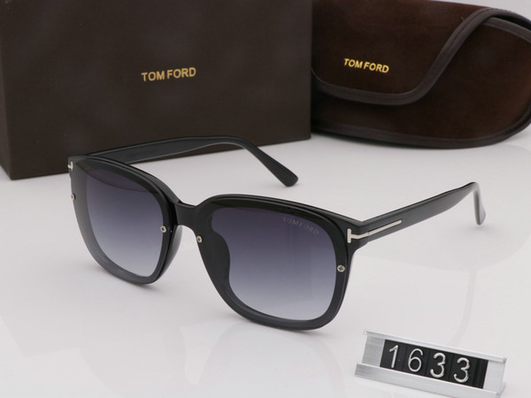 Top Qualtiy New Fashion 1633 Tom Sunglasses For Man Woman Erika Eyewear Ford Sun Glasses With Original Box