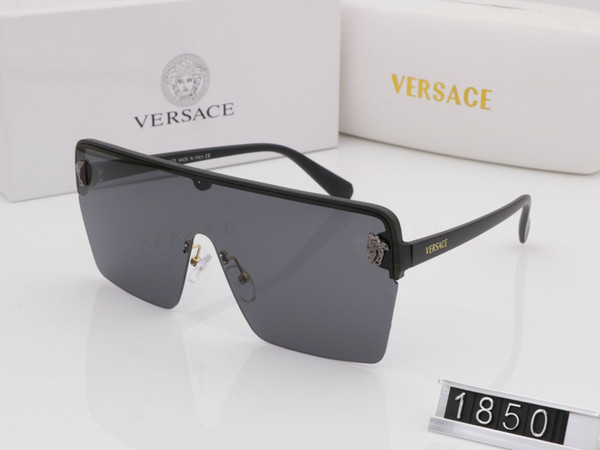 Top Qualtiy New Fashion 1850 UV 400 Original Box Protection Gold Chain Tyga Medusa Sunglasses Men/Women Sun Glasses