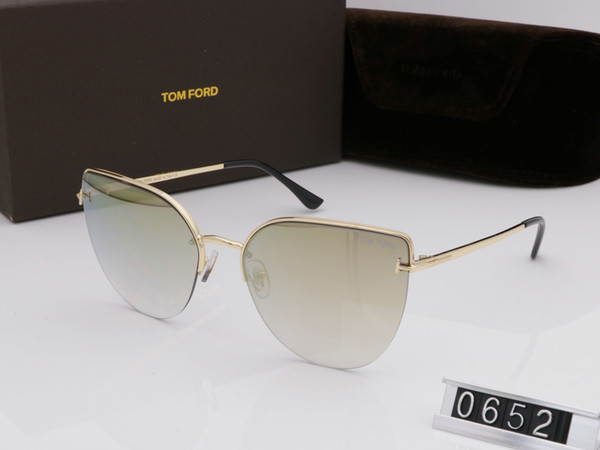 new top qualtiy New Fashion 0652 Tom Sunglasses For Man Woman Eyewear ford Sun Glasses with original box