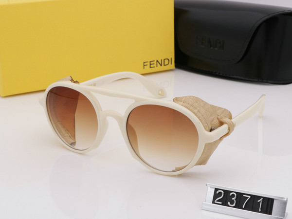 1910 new fashion classic sunglasses attitude sunglasses square metal frame vintage style outdoor design classical model 2371 with box case