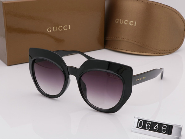 0646 Popular Sunglasses Luxury Women Brand Designer 0646S Square Summer Style Full Frame Top Quality UV Protection Mixed Color Come With Box