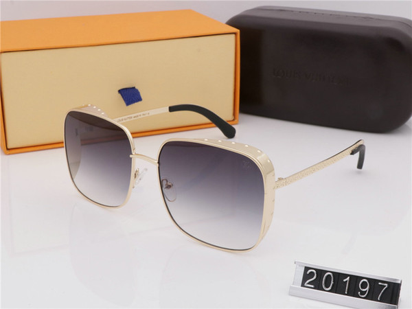 MILLIONAIRE latest selling popular fashion men sunglasses 20197 square plate metal combination frame top quality anti-UV400 lens with case