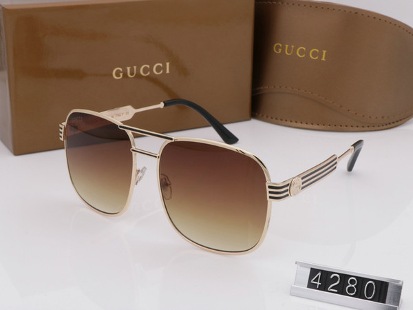 new Popular Sunglasses Women 4280 1902 0498 Square Summer Style Full Frame Top Quality UV Protection Mixed Color Come With Box case