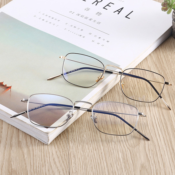 Korean version of men's flat mirror, small square products, spectacle frames, sword shaped mirror legs, new glasses frame 7241