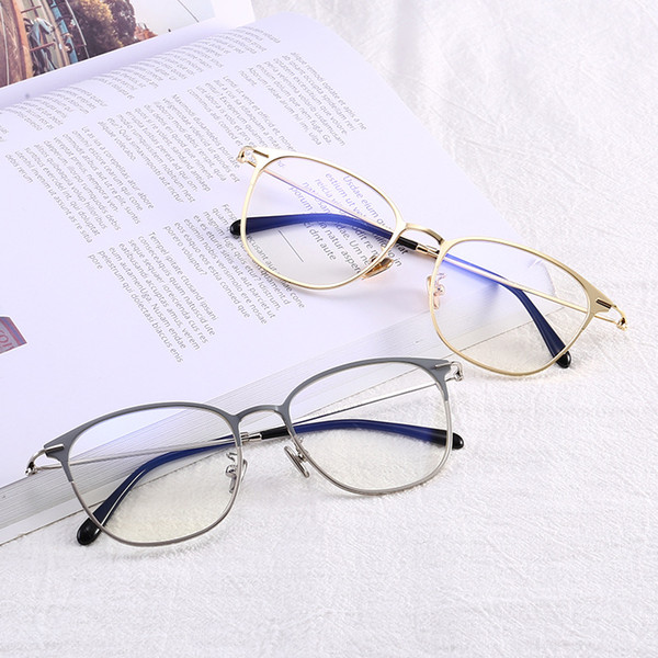 New men's flat mirror wholesale metal square eye frame, myopia spectacles frame 1718086 Hipster Necessary Star's Same Style